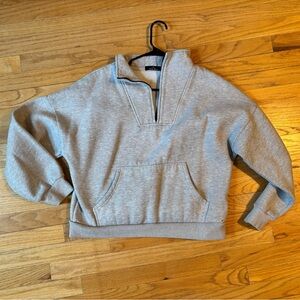 Grey 1/4 Zip Sweatshirt size large